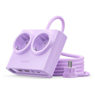 Orico PDC25 25W 6in1 Power Strip 2x AC + 2x USB-A + 2x USB-C - Purple