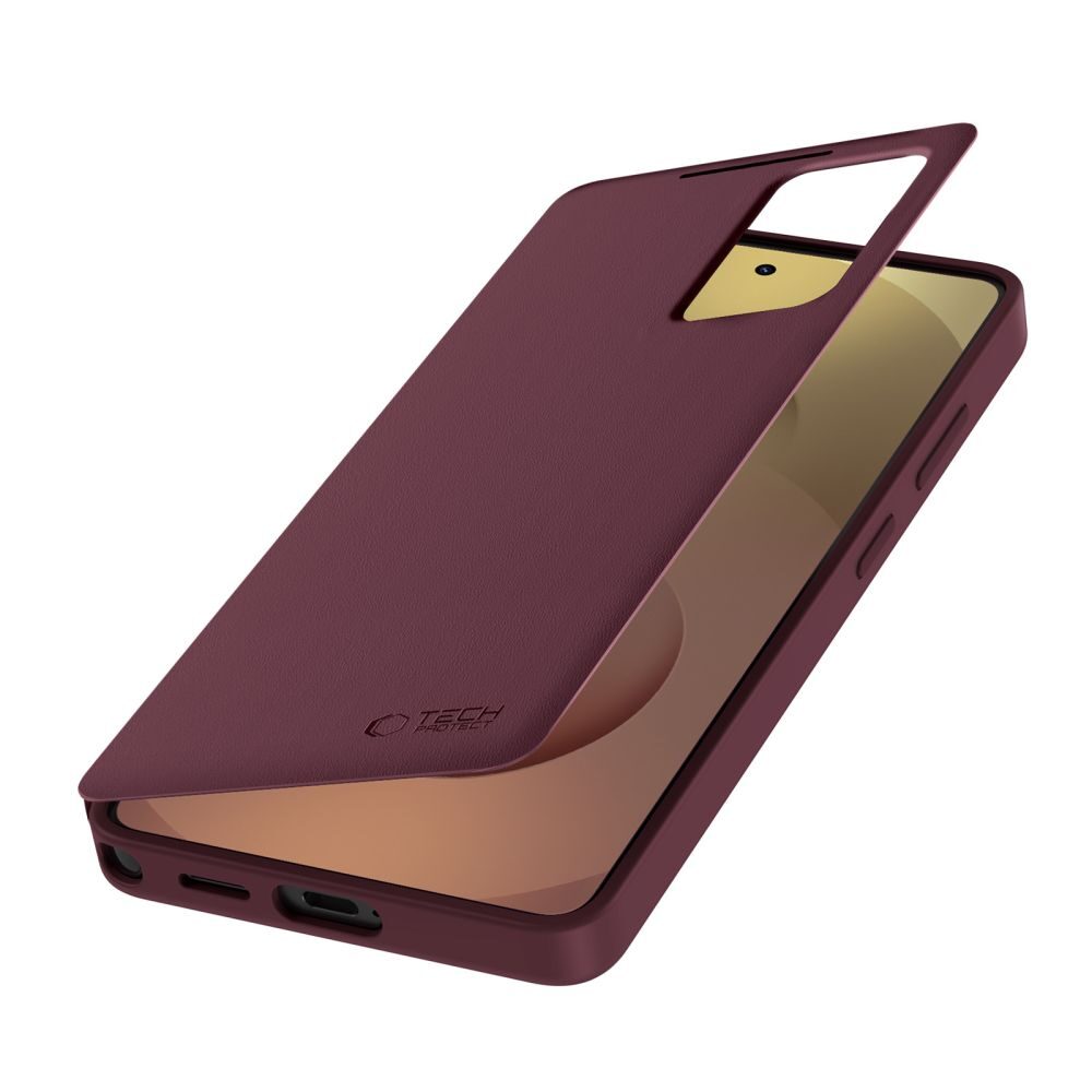 Tech-Protect Smart Wallet Case for Samsung Galaxy S26 Ultra - Burgundy - imagine 3
