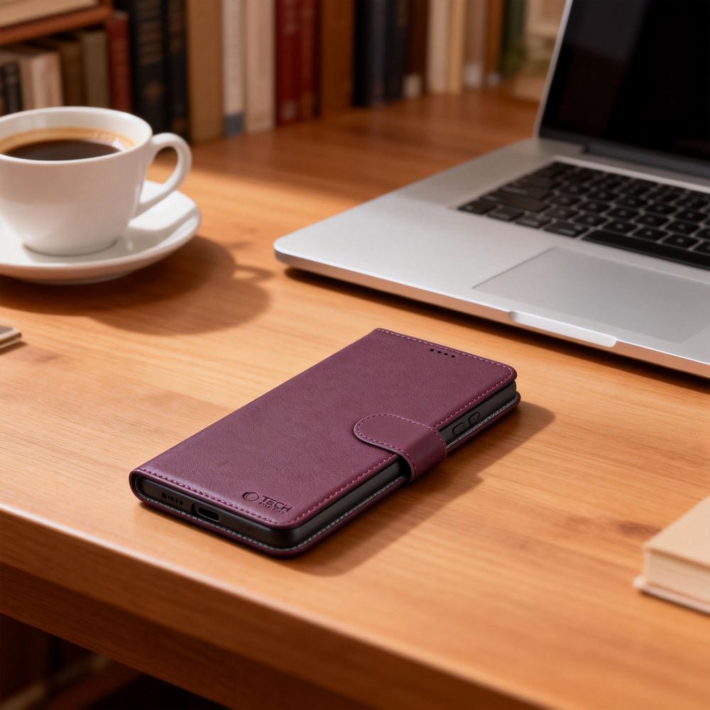 Tech-Protect Wallet Case for Samsung Galaxy A36 / A56 / A37 5G - Burgundy - imagine 7