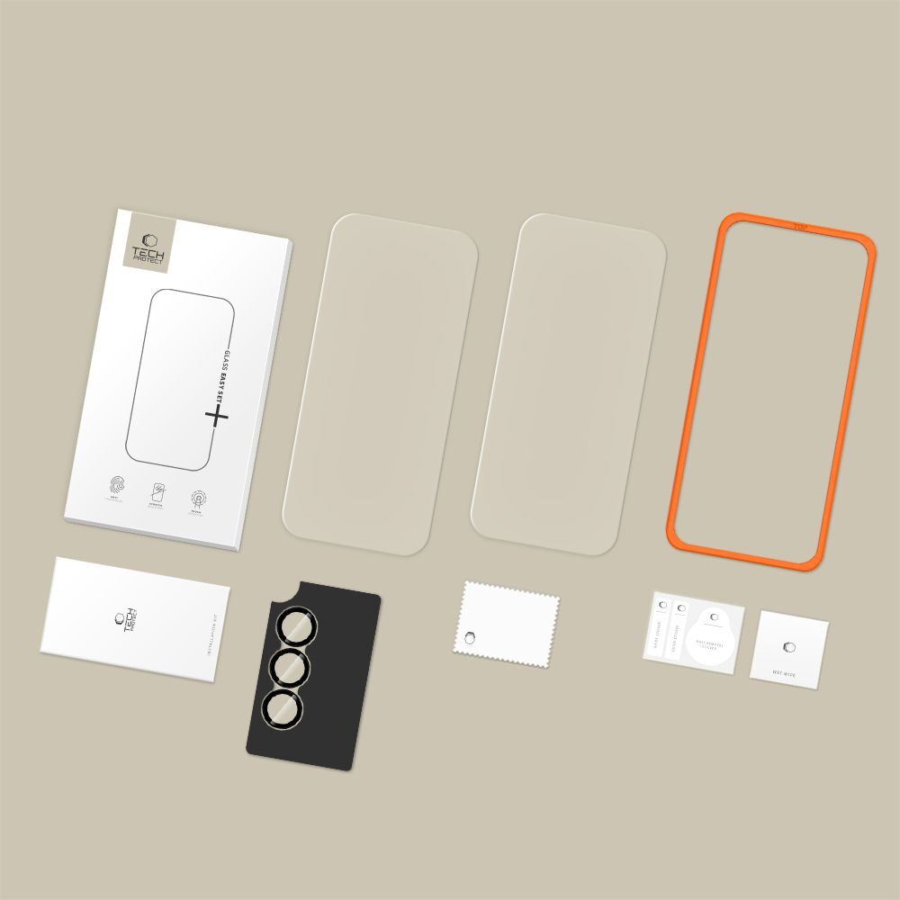 Tech-Protect Easy Set+ 3-Pack Tempered Glass for Samsung Galaxy A37 5G - imagine 9