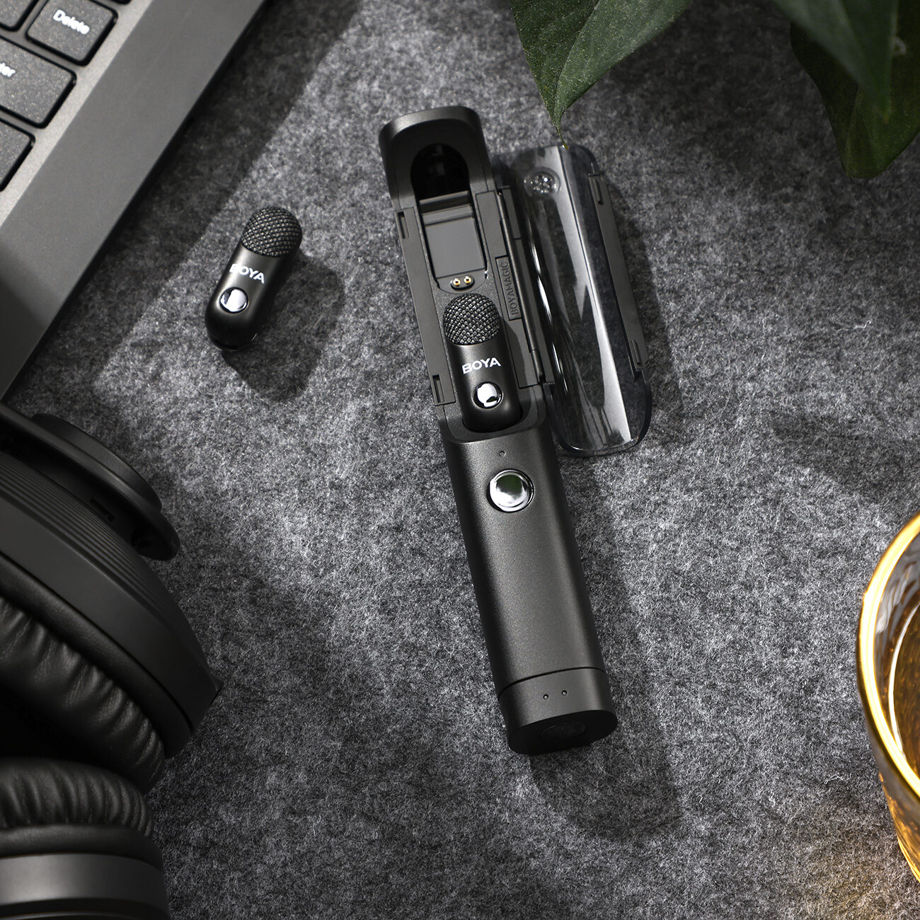 BOYA MAGIC-02 Wireless Microphone 2.4GHz USB-C - Black - imagine 9
