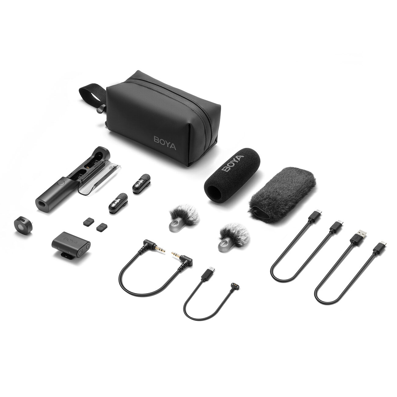 BOYA MAGIC-03 Wireless Microphone 2.4GHz USB-C - Black - imagine 2