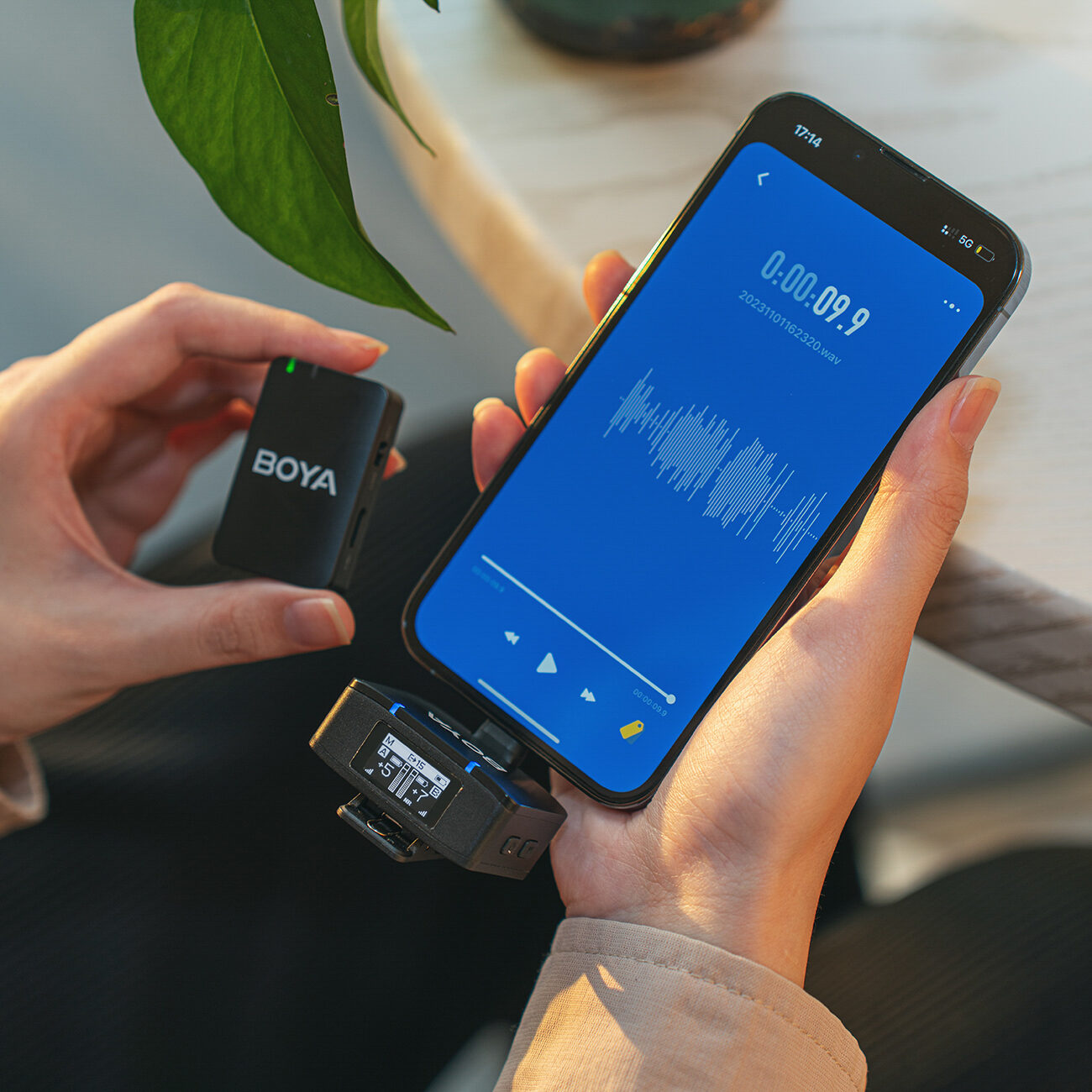 BOYA BOYAMIC 2-02 Wireless Microphones 2.4 GHz USB-C - Black - imagine 8
