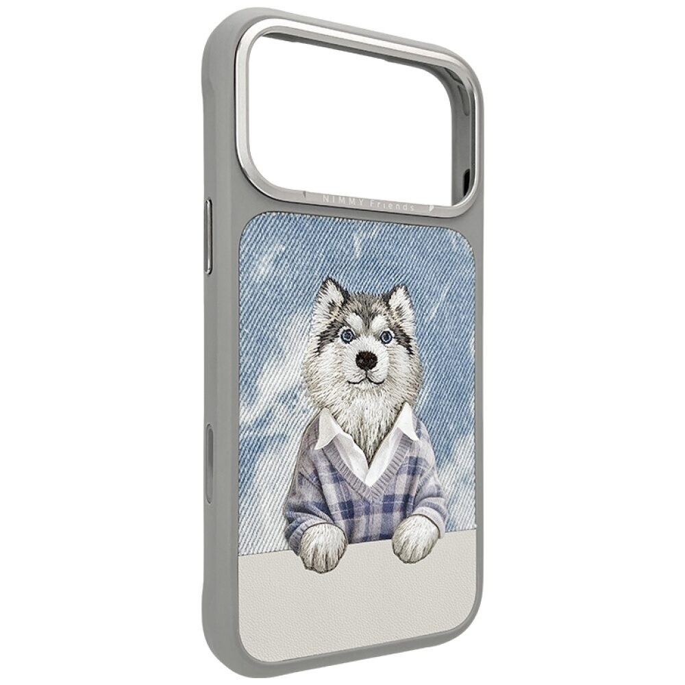 Nimmy Gentle Pets Series Dog MagSafe case for iPhone 17 Pro - gray - imagine 3