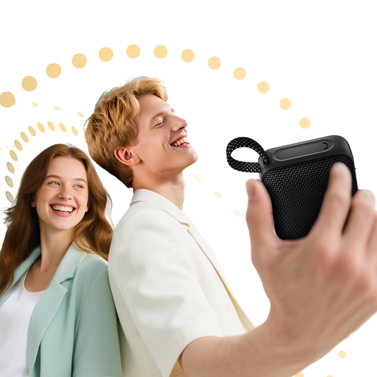 QCY SP2 IP67 Bluetooth Speaker with RGB Backlight and Stereo Mode - Black - imagine 7