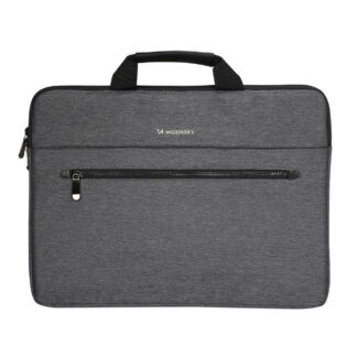 Wozinsky WTL-15 15.6" Laptop Bag with Handle and Metal Zipper - Gray