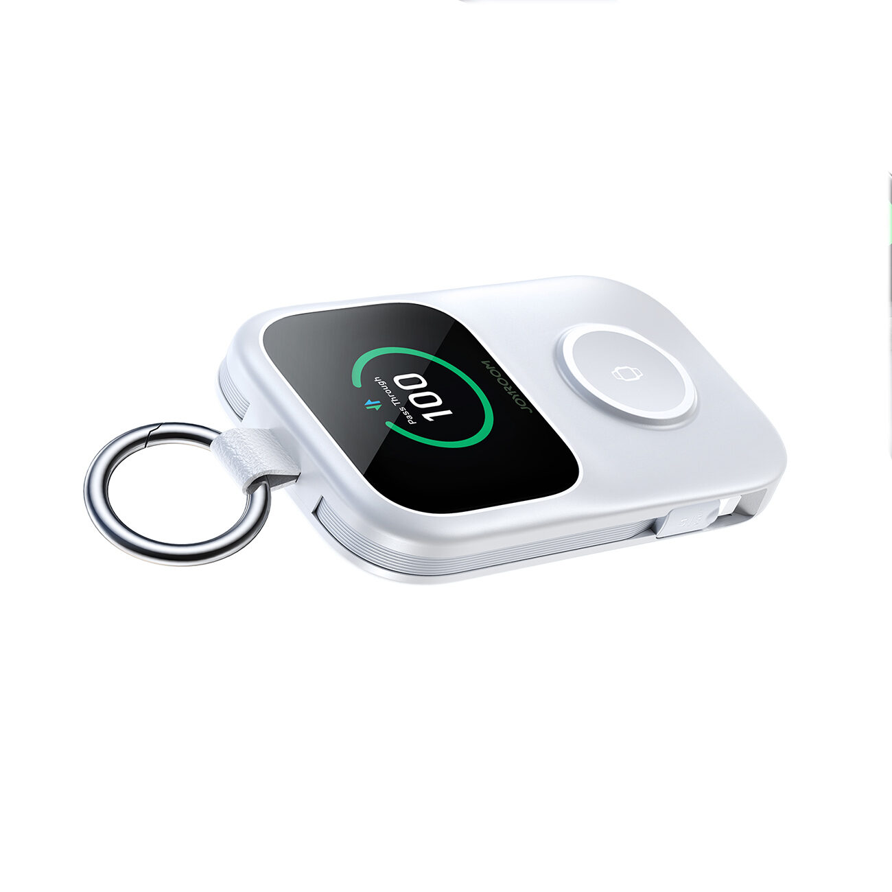 Joyroom JR-W19 5000mAh Powerbank with 5W Wireless Watch Charging - White - imagine 2