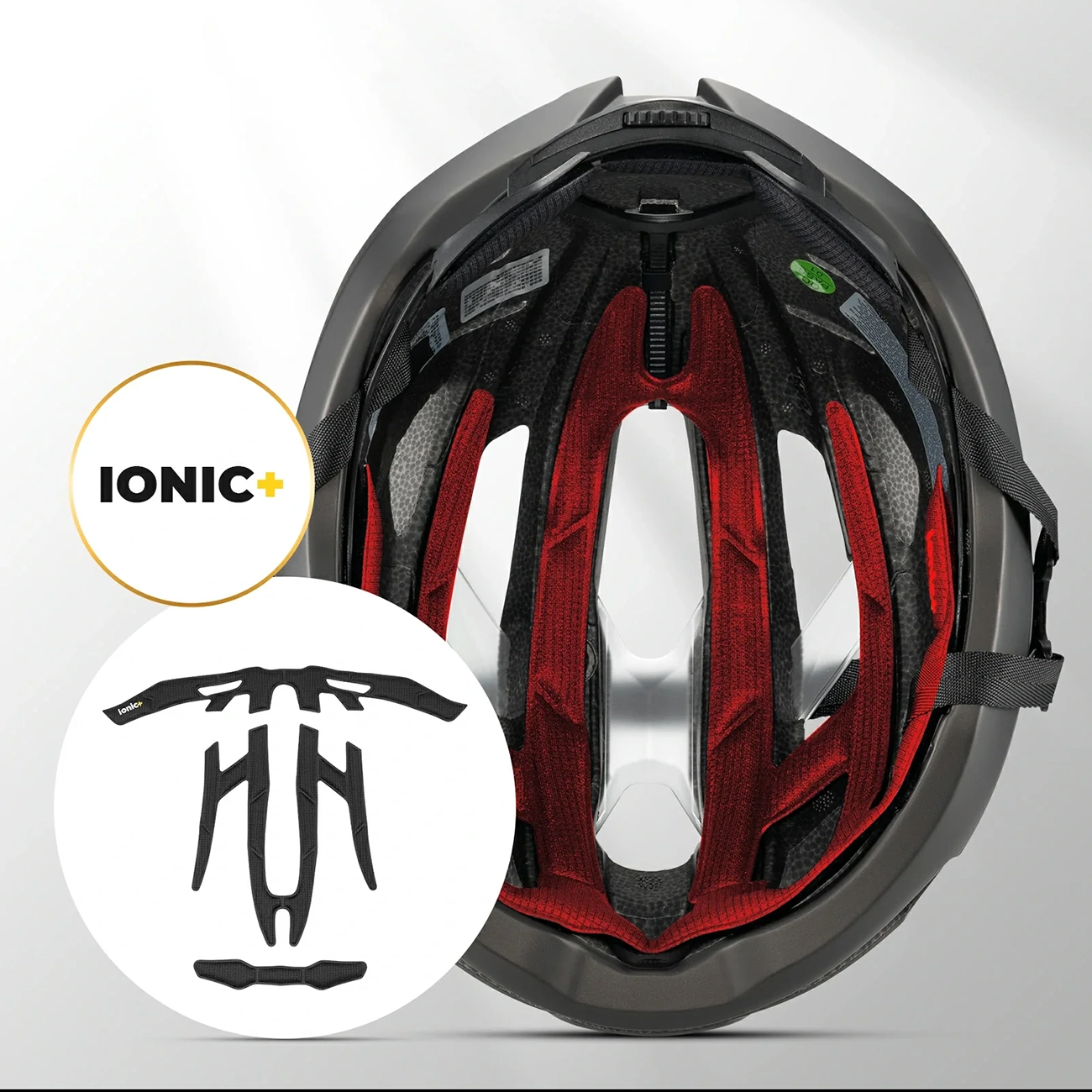 Rockbros LK-69 Bike Helmet with Reinforced Frame 58-62 cm - Black - imagine 4