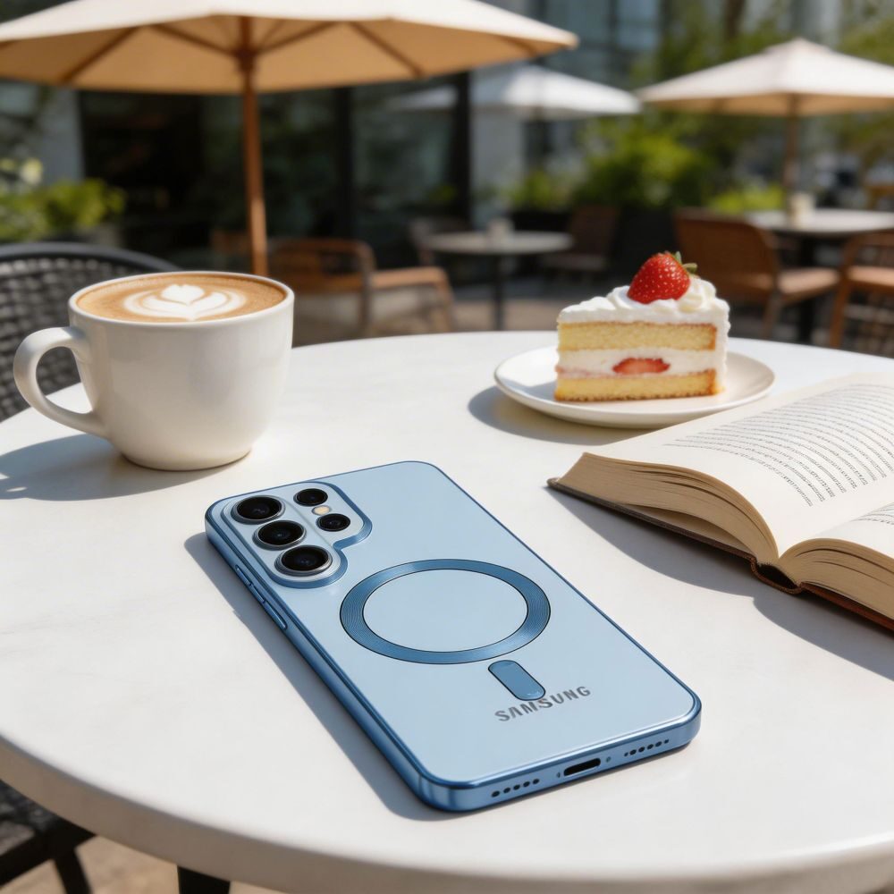 Tech-Protect MagFlex Case for Samsung Galaxy S26 Ultra - Transparent Blue - imagine 6