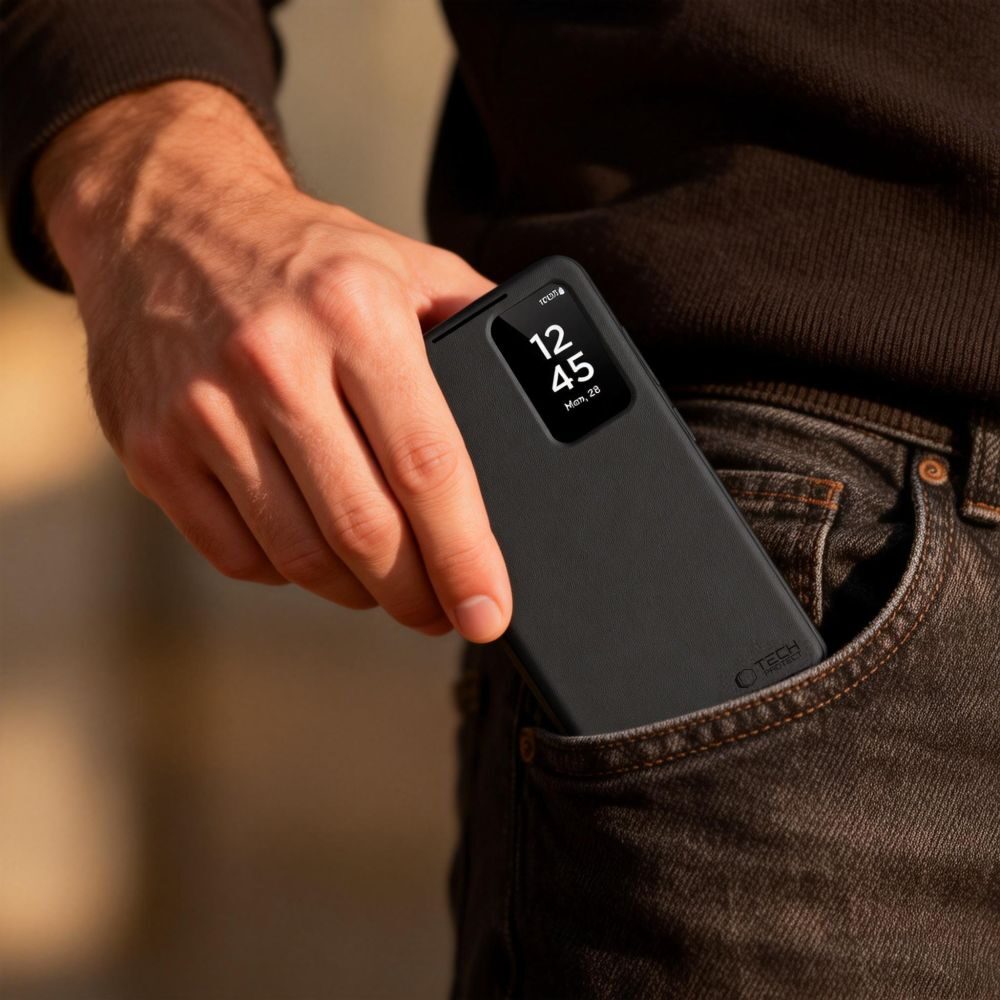 Tech-Protect Smart Wallet Case for Samsung Galaxy A57 5G - Matte Black - imagine 5