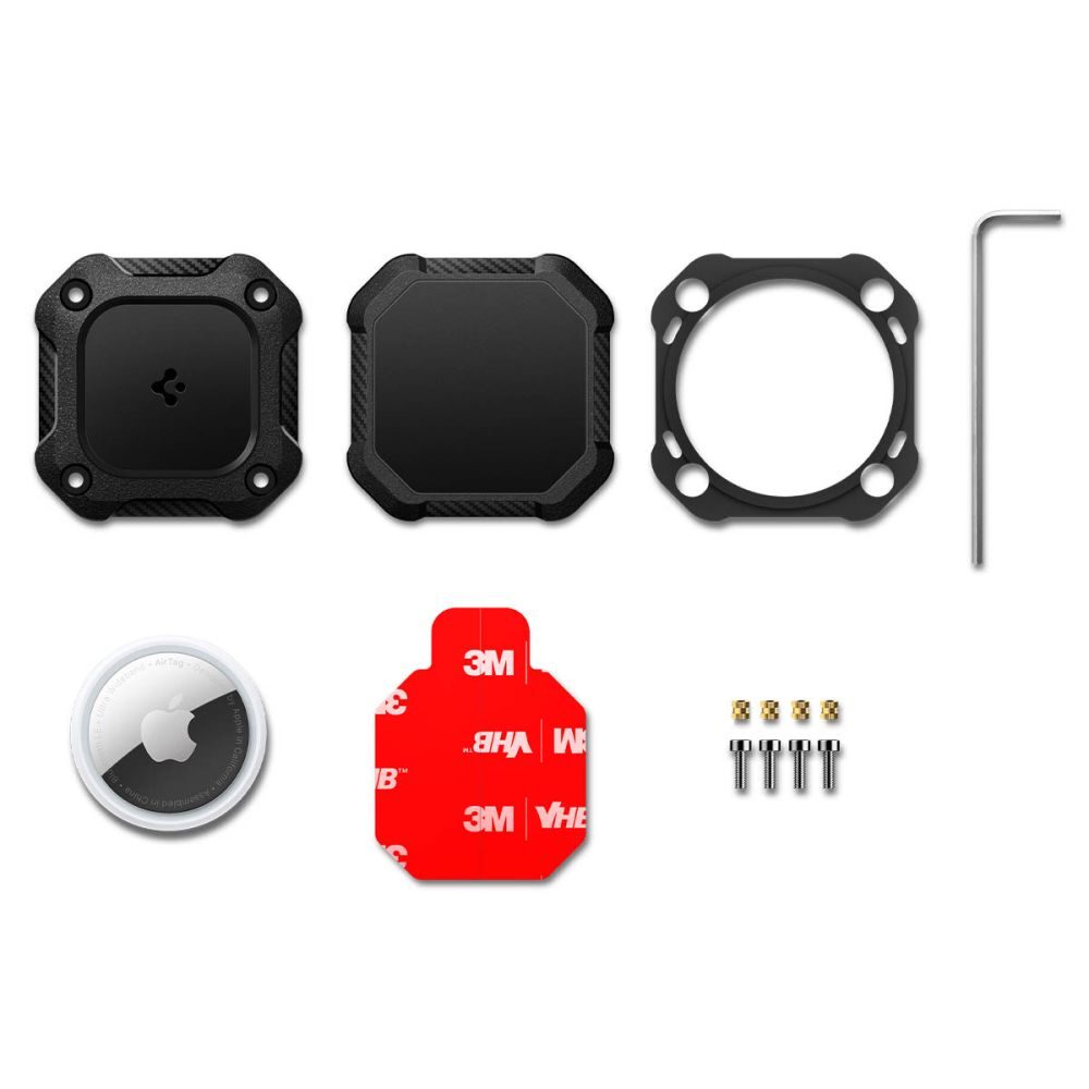 Spigen Tough Armor 4-Pack Case for Apple AirTag 1/2 - Black - imagine 8