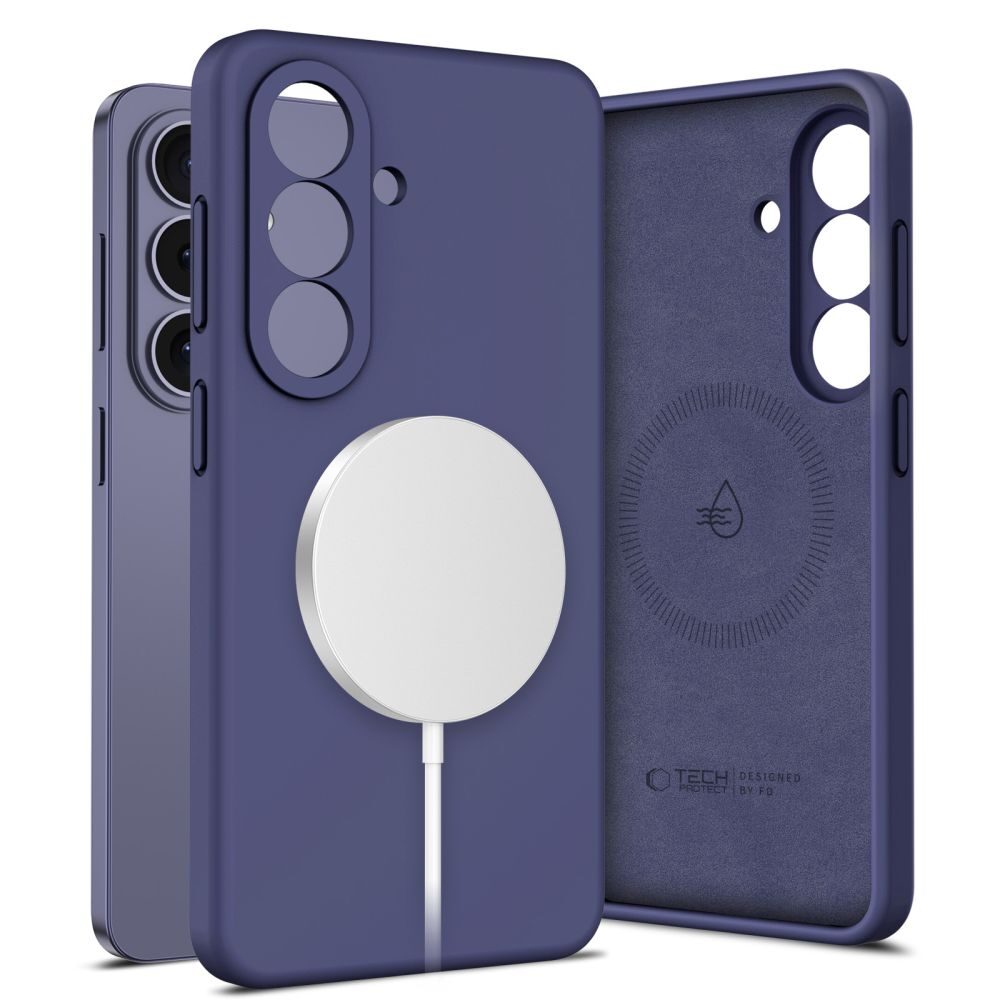Tech-Protect Silicone MagSafe Case for Samsung Galaxy S26 - Purple