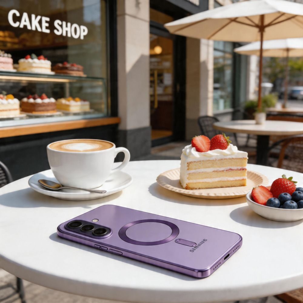 Tech-Protect MagFlex MagSafe Case for Samsung Galaxy A37 5G - Transparent Purple - imagine 4