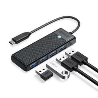 Orico PAPW4A-C3 USB Hub 4-port 4x USB-A 3.0 0.15 m - black