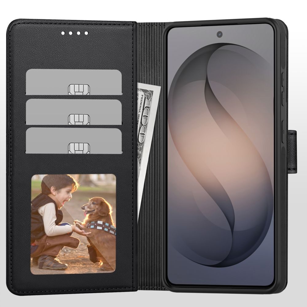 Tech-Protect Wallet MagSafe Case for Samsung Galaxy S26 Ultra - Matte Black - imagine 2