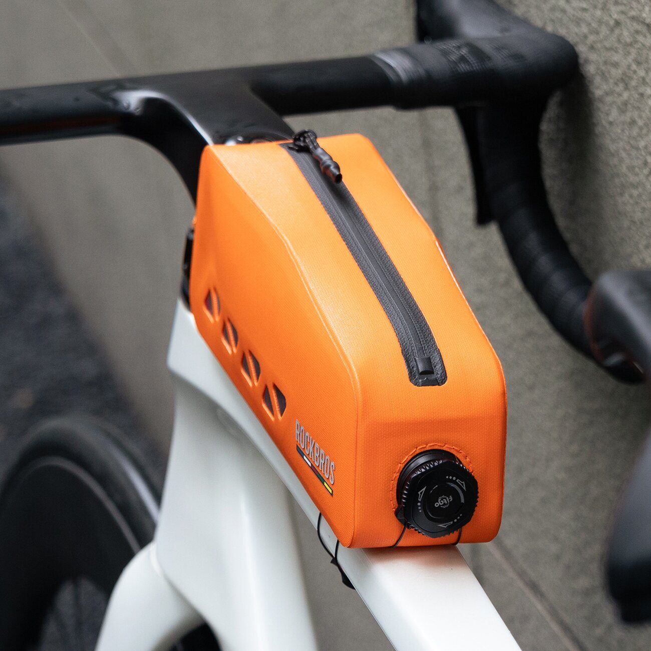 Rockbros ROAD TO SKY AS-142 Waterproof Frame Bag 1L - Orange - imagine 3
