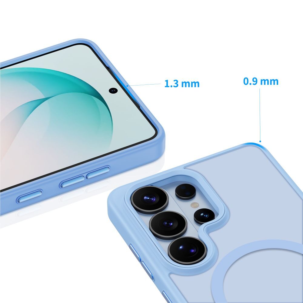 Tech-Protect Magmat MagSafe Case for Samsung Galaxy S26 Ultra - Matte Blue - imagine 4