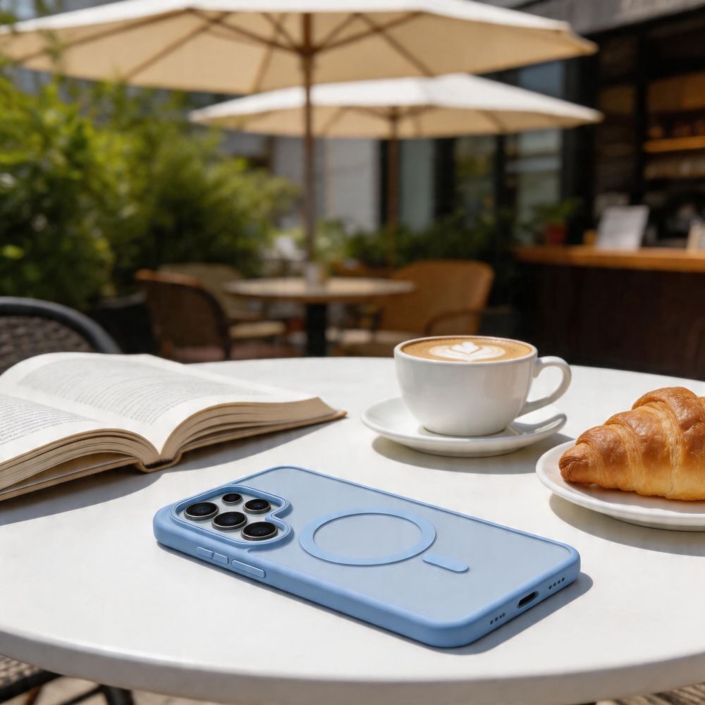 Tech-Protect Magmat MagSafe Case for Samsung Galaxy S26 Ultra - Matte Blue - imagine 6