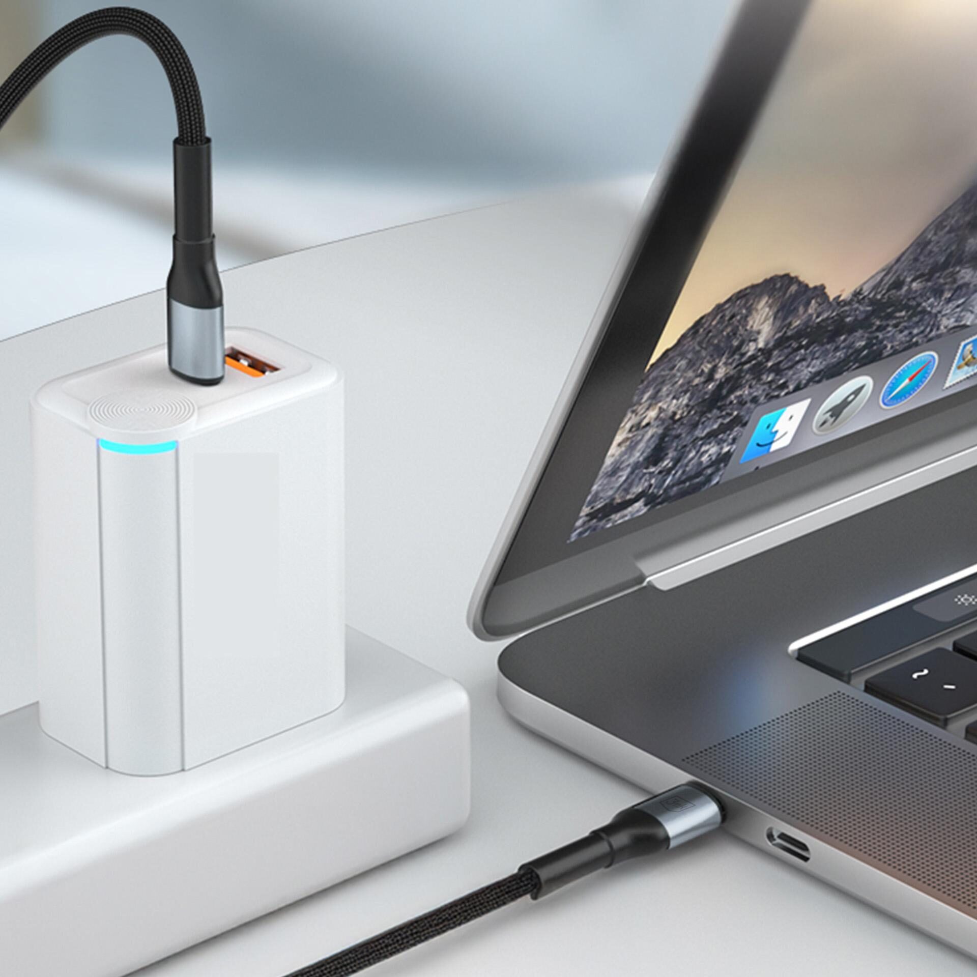 3mk Hyper Cable N-SERIES USB-C / USB-C 1m PD 3.0 QC 3.0 48V / 5A 240W - black - imagine 7