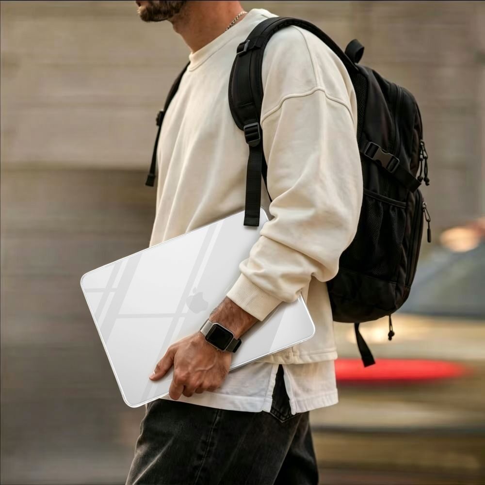 Tech-Protect Softshell Case for MacBook Air 15" 2023 / 2024 / 2025 / 2026 - Transparent - imagine 7