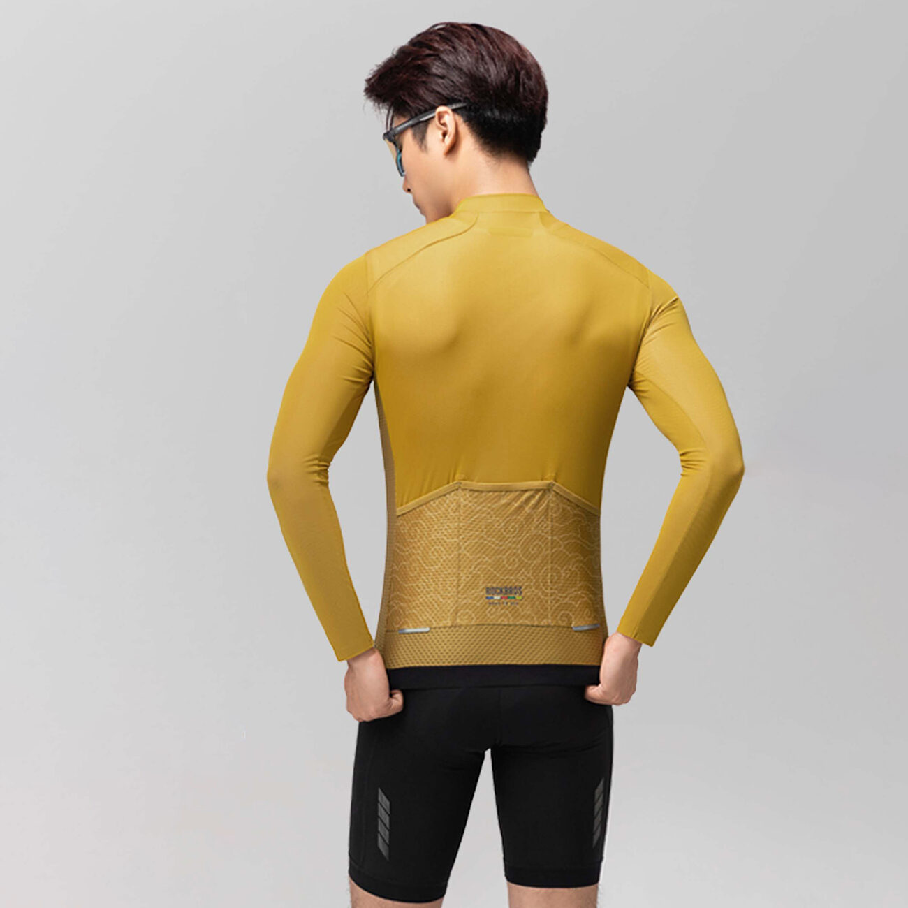 Rockbros 15120015025 ROAD TO SKY men's long sleeve cycling jersey L - yellow - imagine 3