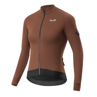Rockbros YDWT006 TVI women's cycling jersey insulated autumn/winter L - brown