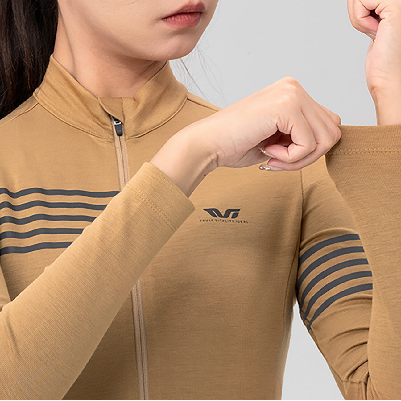 Rockbros YPW065 TVI Women's Long Sleeve Cycling Jersey Fall/Winter L - Yellow - imagine 3