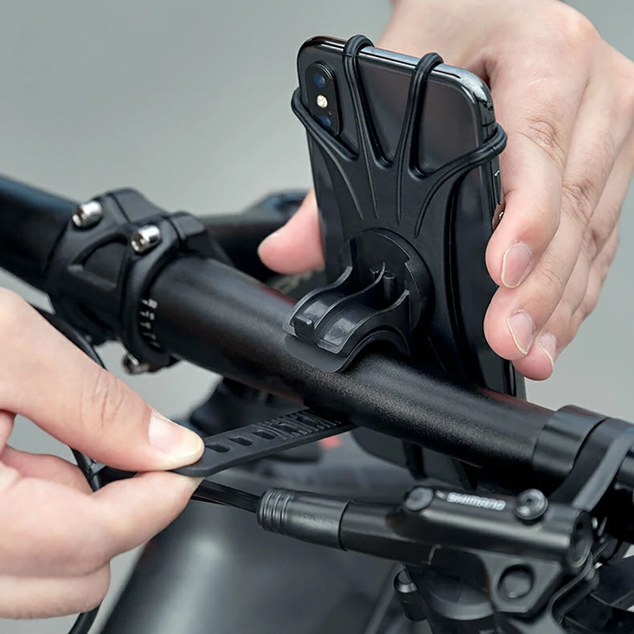 Rockbros LF436 Handlebar Clamp Phone Holder – Black - imagine 7