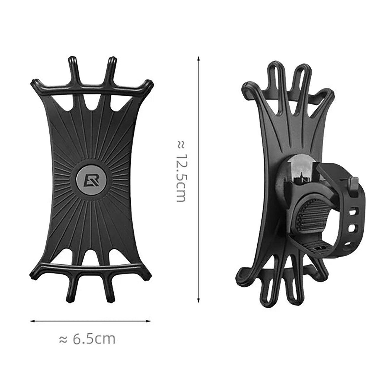 Rockbros LF436 Handlebar Clamp Phone Holder – Black - imagine 2