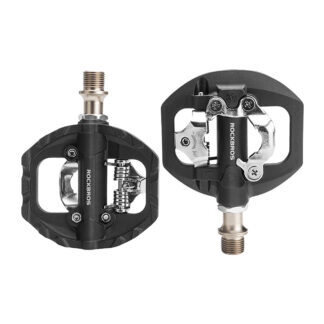 Rockbros M108 Nylon Half-Lock Double-Sided Bicycle Pedals - Black