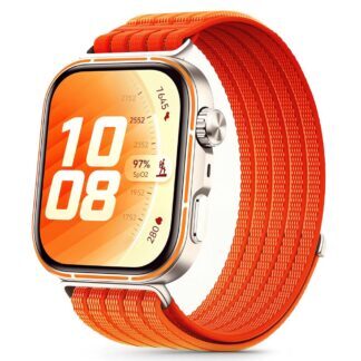 Tech-Protect Nylon Strap for Huawei Watch Fit 3 / 4 / 4 Pro / 5 / 5 Pro - Orange