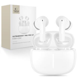 Headphones bezprzewodowe Tech-Protect Ultraboost Pro G3 - white