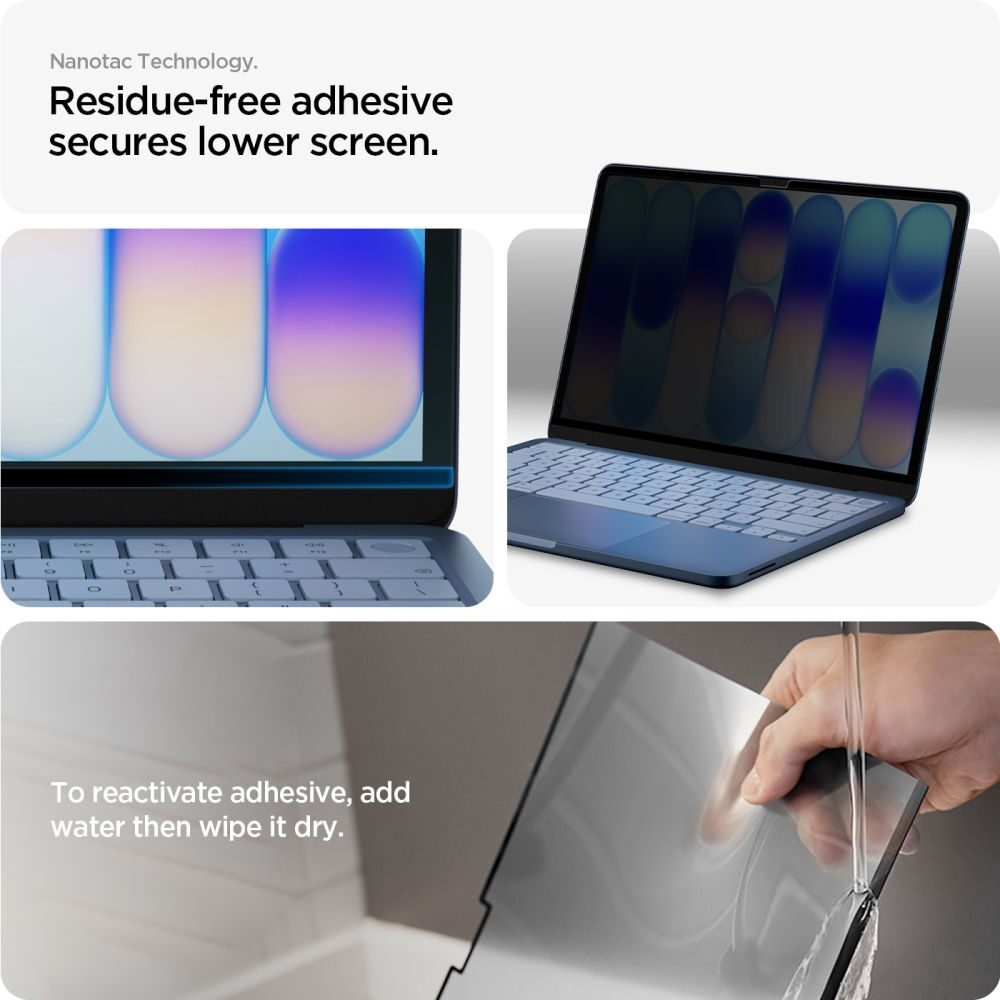 Spigen SafeView Privacy Screen Protector for MacBook Neo 13" 2026 - imagine 7