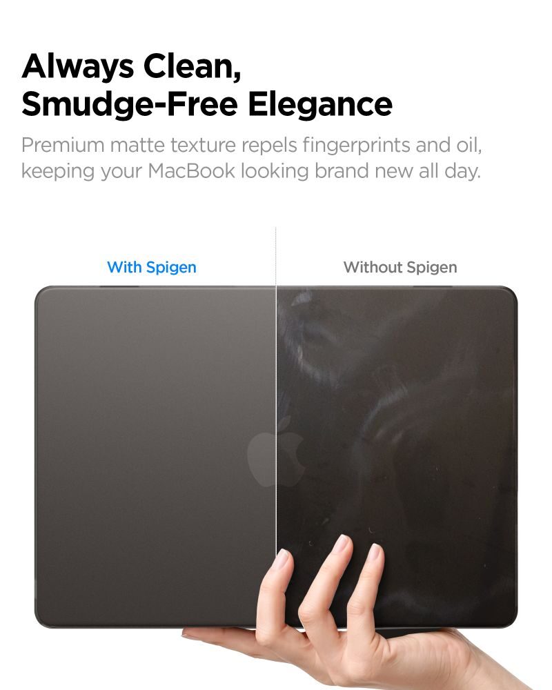 Spigen AirSkin Case for MacBook Air 13" 2023/2024/2025/2026 - Semi-Transparent - imagine 7