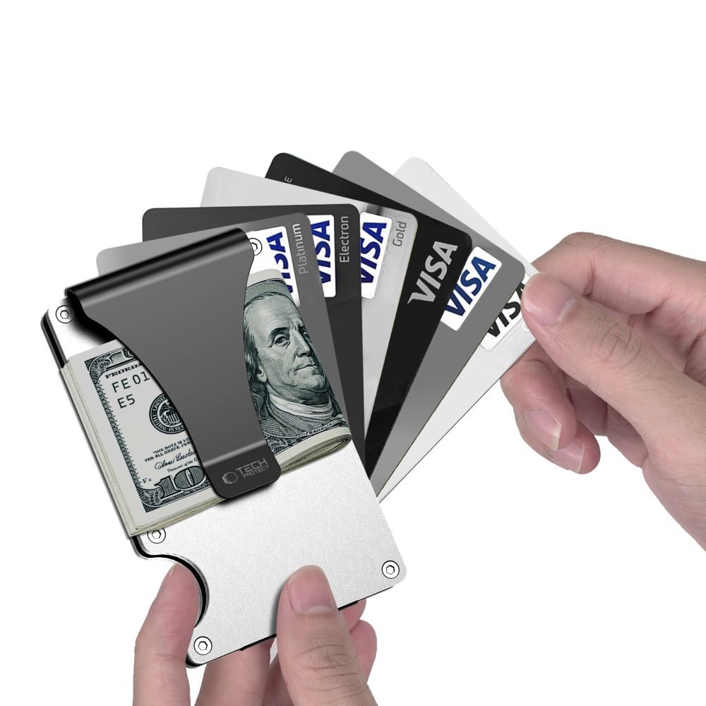 Tech-Protect Thorn RFID Wallet - Silver - imagine 2