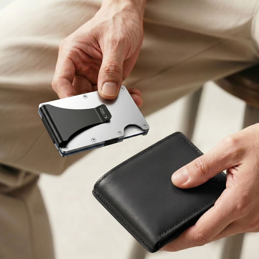 Tech-Protect Thorn RFID Wallet - Silver - imagine 6