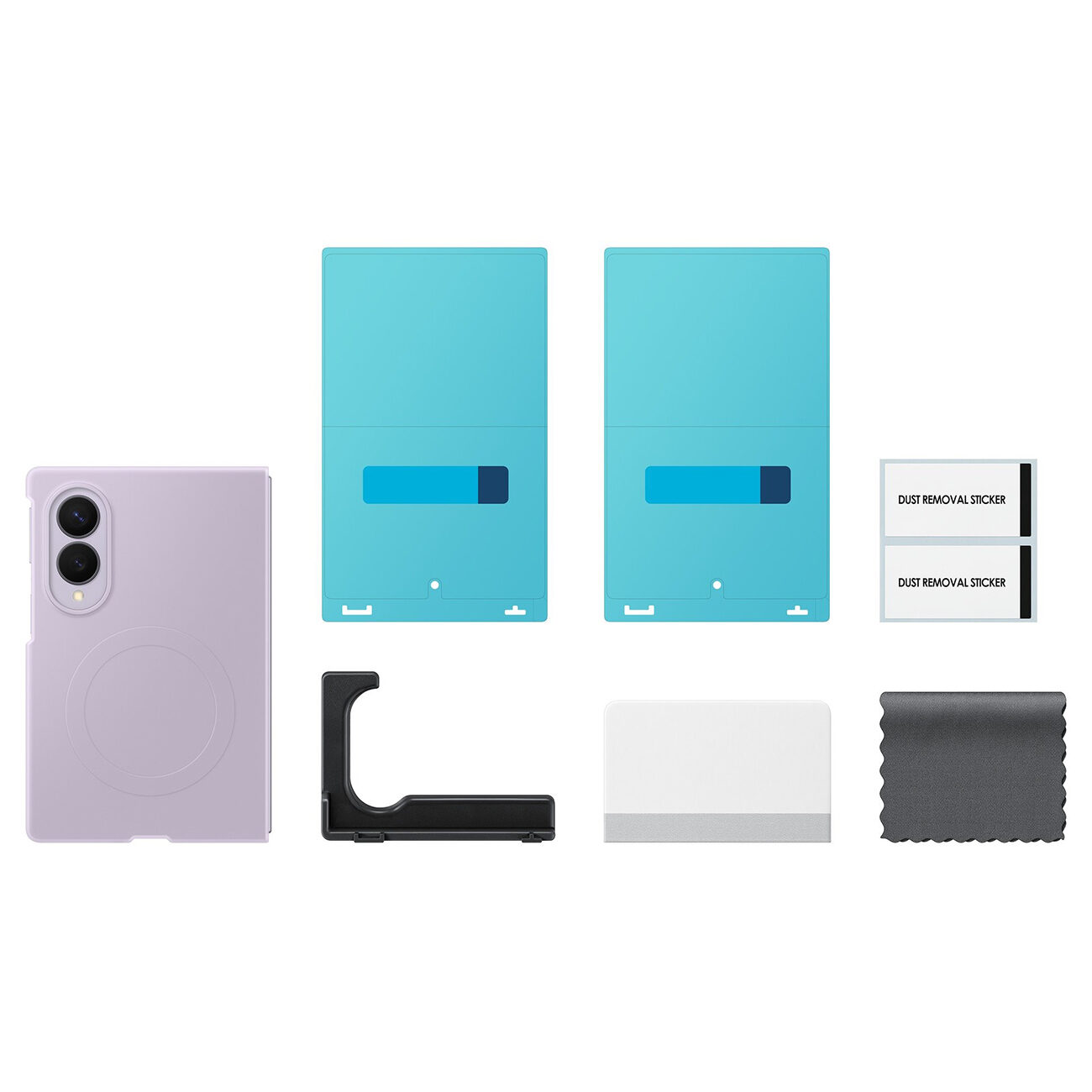 Samsung Silicone Magnet Case for Samsung Galaxy Z Fold 8 compatible with MagSafe + 2 anti-reflective films - purple - imagine 5