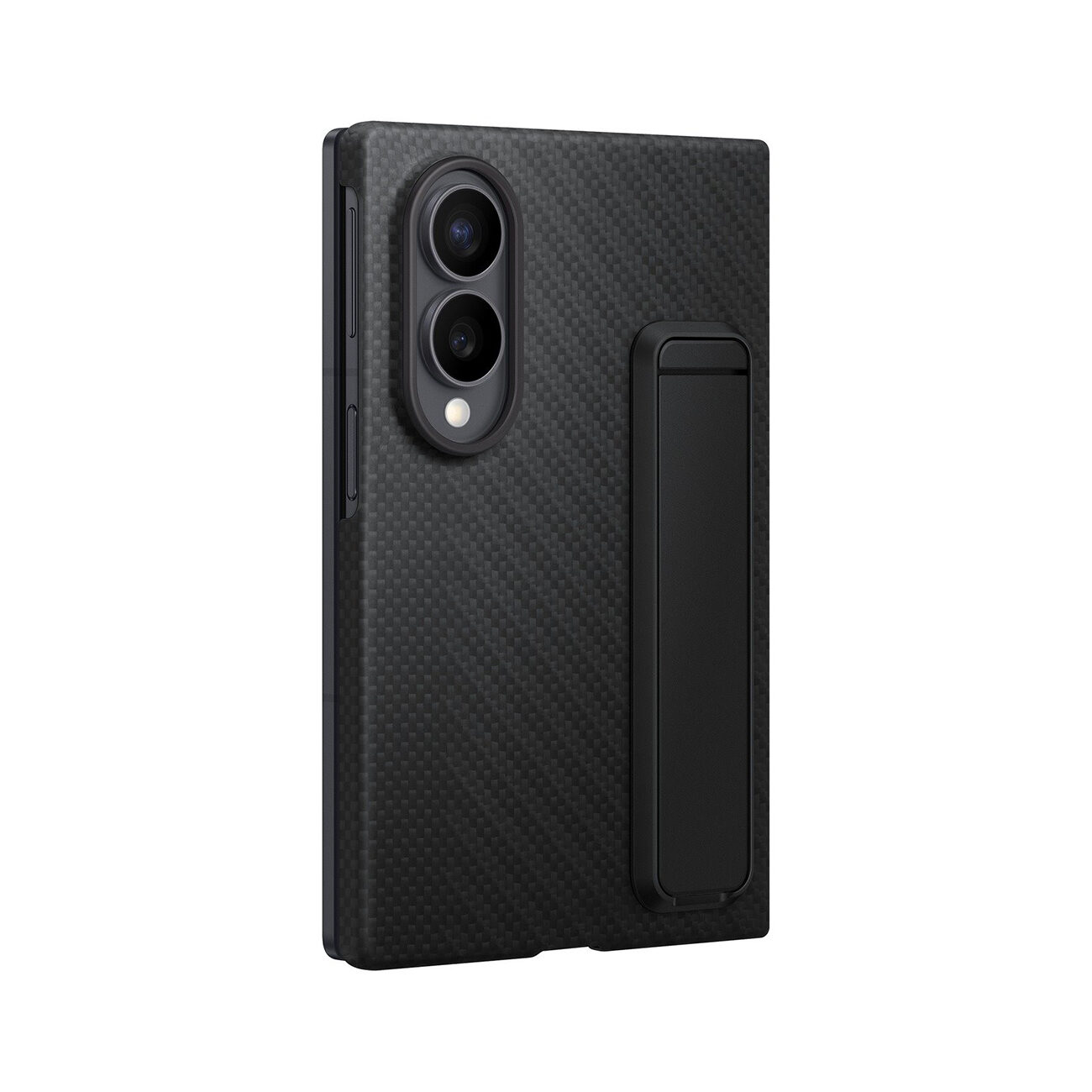 Samsung Carbon Standing Case EF-XF971SBE for Samsung Galaxy Z Fold 8 with stand + 2 anti-reflective films - black - imagine 2