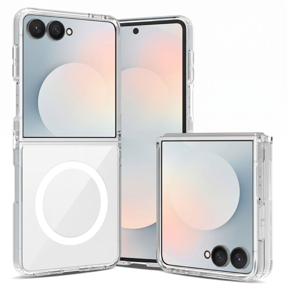 Tech-Protect FlexAir Hybrid MagSafe Case for Samsung Galaxy Z Flip 8 - Transparent - imagine 3