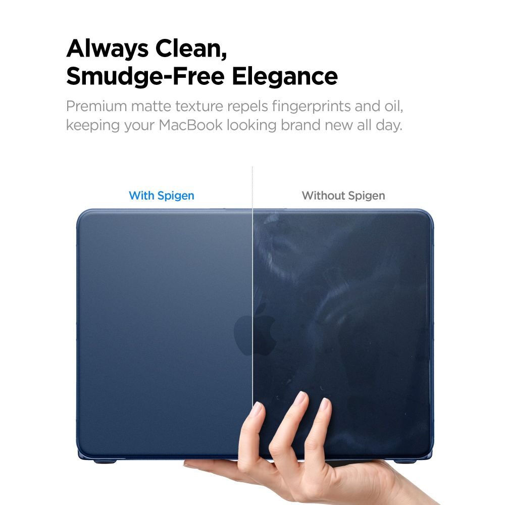 Spigen AirSkin Case for MacBook Neo 13" 2026 - Matte Navy Blue - imagine 9