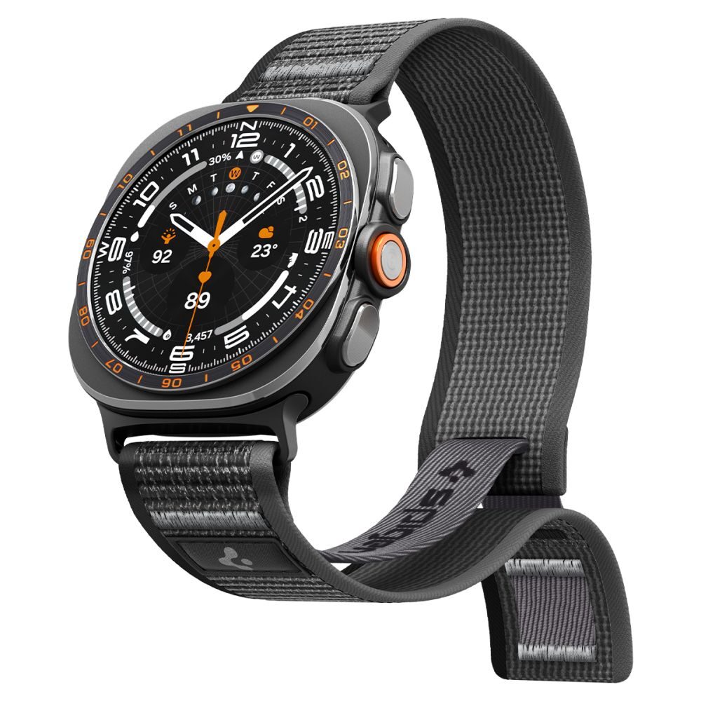 Spigen Athlex Air Strap for Samsung Galaxy Watch Ultra 47mm - Black and Gray - imagine 2