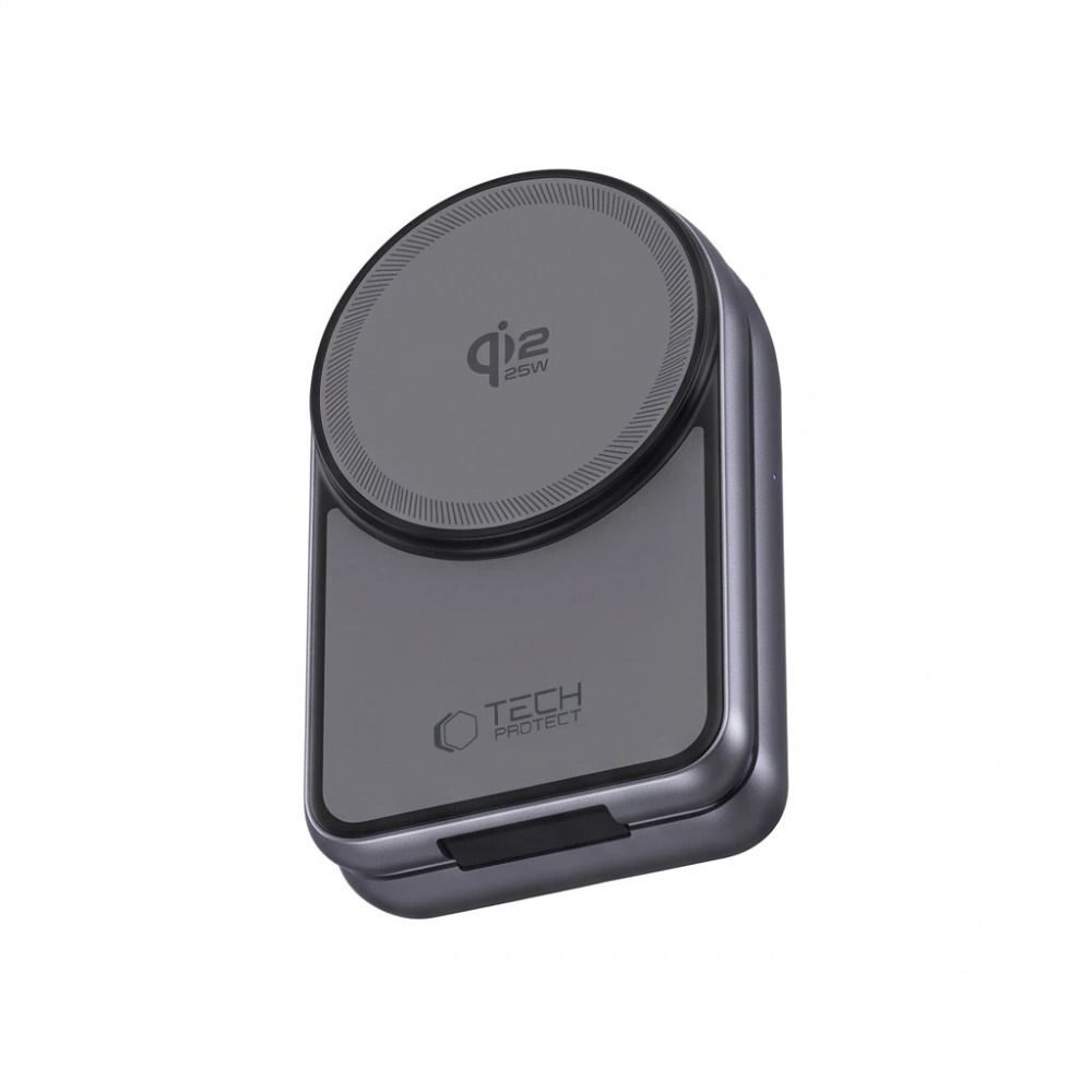 Tech-Protect A53 3in1 MagSafe 25W QI2.2 Wireless Charger - Dark Gray - imagine 4