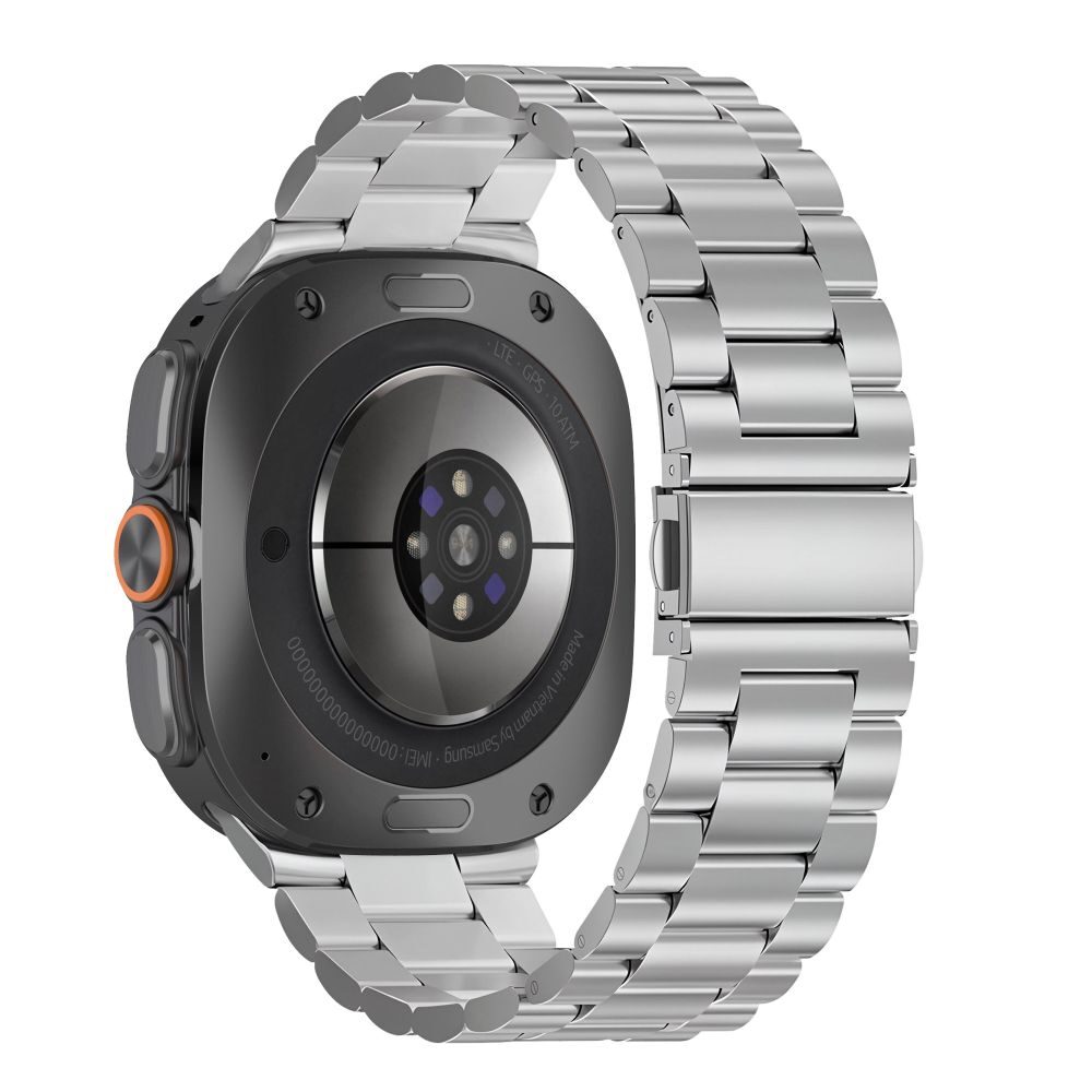 Tech-Protect Stainless Steel Bracelet for Samsung Galaxy Watch Ultra 47mm - Silver - imagine 2