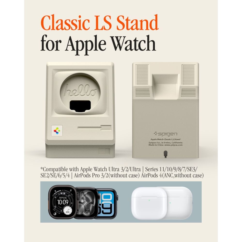 Spigen Classic LS Apple Watch Stand - Beige - imagine 2
