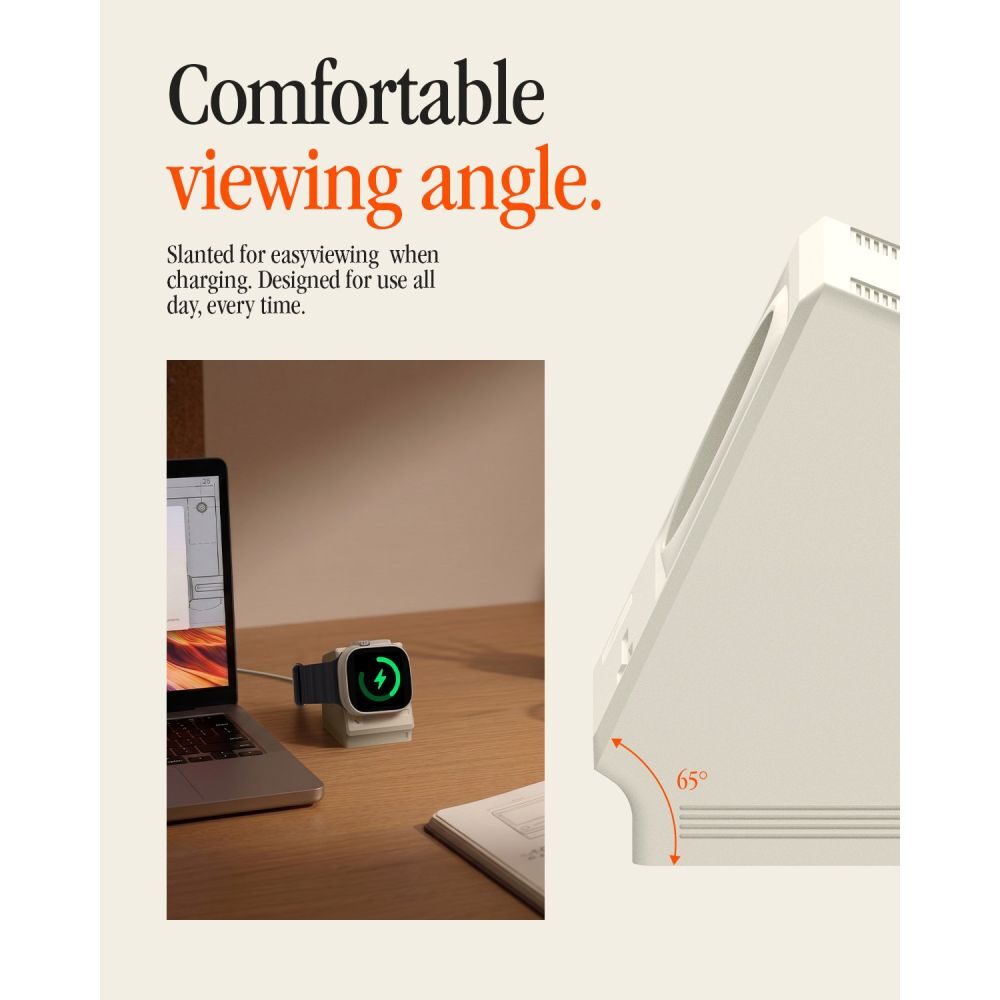 Spigen Classic LS Apple Watch Stand - Beige - imagine 4