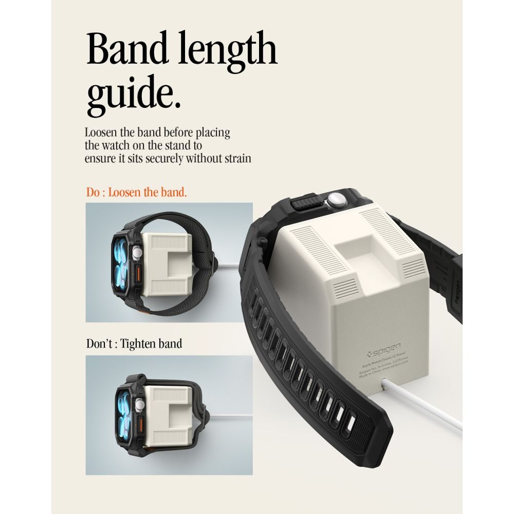 Spigen Classic LS Apple Watch Stand - Beige - imagine 6