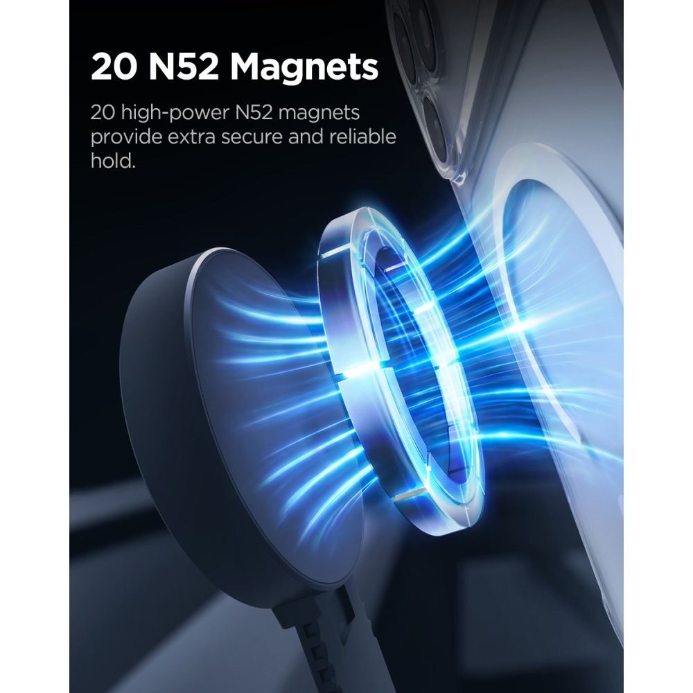 Spigen MFT35-1 MagSafe Autohalterung für das Armaturenbrett – Schwarz - imagine 10