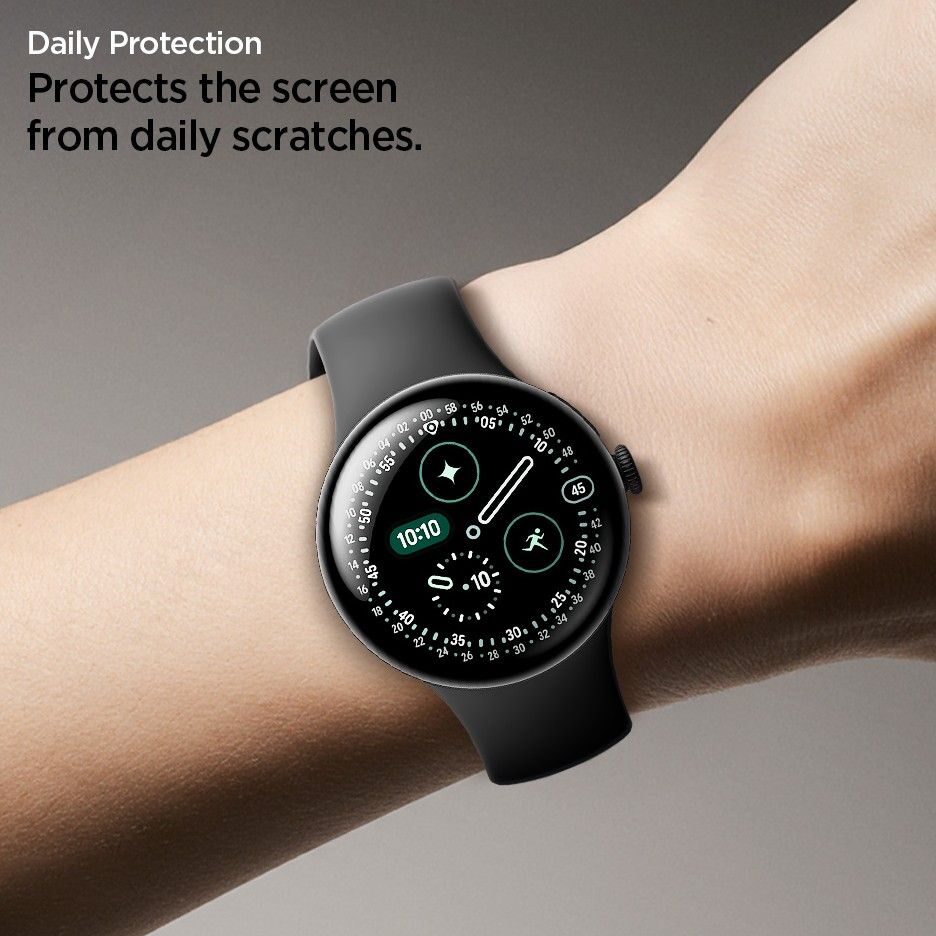 Spigen Elite Shield EZ Fit 2-Pack hydrogel foil for Google Pixel Watch 41 mm - imagine 10