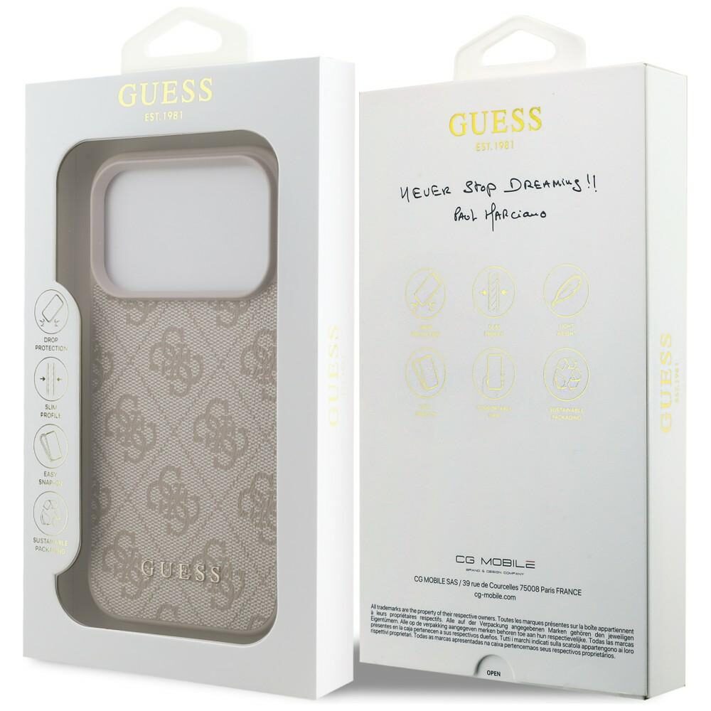 Guess 4G Classic Case for iPhone 17 Pro / 18 Pro - Pink - imagine 8