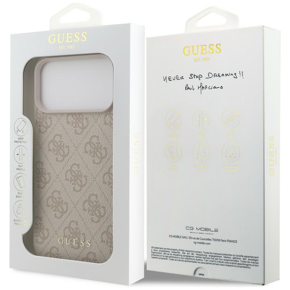 Guess 4G Classic Case for iPhone 17 Pro Max / 18 Pro Max - Pink - imagine 8